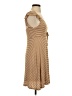 Abbeline 100% Polyester Stripes Tan Casual Dress Size XS - photo 4