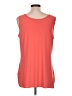 Attitudes by Renee 100% Polyester Orange Sleeveless Top Size L - photo 2
