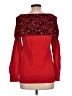 Anne Klein Animal Print Red Pullover Sweater Size L - photo 2