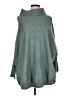 Nina Leonard Teal Poncho Size L - photo 1