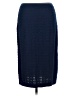 J. Peterman 100% Polyester Chevron-herringbone Blue Casual Skirt Size M - photo 2