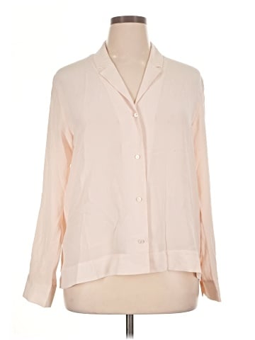 Everlane Long Sleeve Silk Top (view 1)