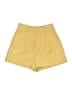 Avec Les Filles Solid Yellow Shorts Size XS - photo 1