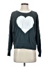 LETLUV 100% Cotton Hearts Gray Sweatshirt Size S - photo 1