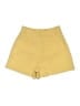 Avec Les Filles Solid Yellow Shorts Size XS - photo 2