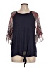 Westport Blue 3/4 Sleeve Top Size L - photo 1