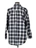 Ann Taylor LOFT Checkered-gingham Gray Long Sleeve Button-Down Shirt Size XL - photo 2