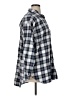 Ann Taylor LOFT Checkered-gingham Gray Long Sleeve Button-Down Shirt Size XL - photo 4