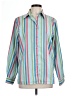 Assorted Brands Stripes Blue Long Sleeve Blouse Size 12 - photo 1