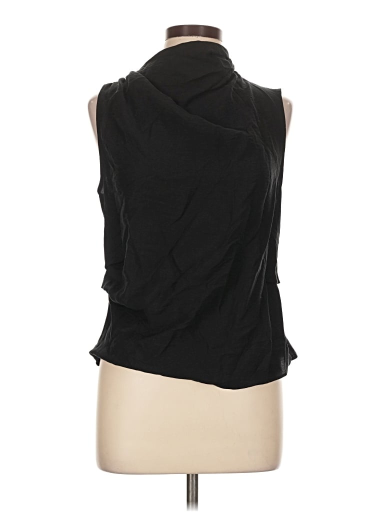 Pre-owned Topshop Sleeveless Blouse In Black
