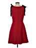 Gal Meets Glam Solid Red Cocktail Dress Size 4 - photo 2