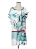Cop. Copine Graphic Teal Casual Dress Size EU (FR) 36 / US 4 - photo 1