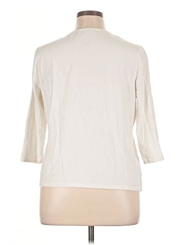 Weekends by Chico's 3/4 Sleeve T-Shirt (view 2)