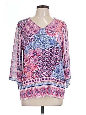 Chico's 3/4 Sleeve T-Shirt (view 1)