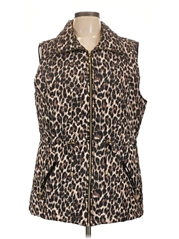 JM Collection Faux Fur Vest (view 1)