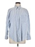 Zara Stripes Blue Long Sleeve Button-Down Shirt Size M - photo 1