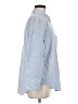 Zara Stripes Blue Long Sleeve Button-Down Shirt Size M - photo 4