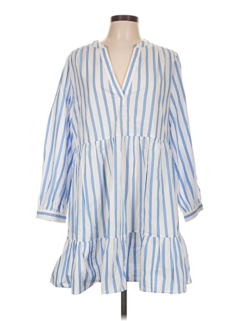 Pre-owned Jcrew Casual Dress In Blue