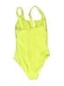 Kona Sol Solid Yellow One Piece Swimsuit Size S - photo 2