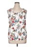 Time and Tru White Sleeveless Blouse Size XL - photo 1