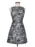 Alice + Olivia Animal Print Silver Cocktail Dress Size 2 - photo 1
