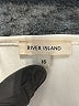 River Island 100% Polyester Ivory Casual Dress Size 16 - photo 7