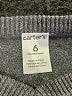 Carter's Gray Pullover Sweater 3-6 MO / 6 MO - photo 3
