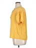 Como Black 100% Rayon Yellow Short Sleeve Blouse Size 1X - photo 5
