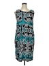 JM Collection Graphic Teal Cocktail Dress Size XL - photo 1