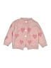 Unbranded Hearts Pink Cardigan Size 90 cm / US 12-24 MO - photo 1