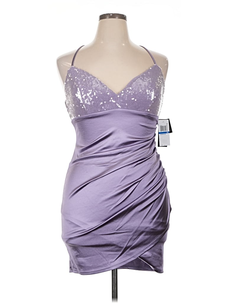 Pre-owned Seni & Cade Cocktail Dress In Purple