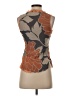 Tabitha 100% Silk Brown Sleeveless Silk Top Size 0 - photo 2