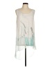 Soft Surroundings 100% Silk Silver Sleeveless Silk Top Size L - photo 1