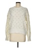 Nine West 100% Polyester Polka Dots Ivory Pullover Sweater Size M - photo 1