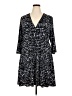 Leota Print Blue Casual Dress Size 28 (4) - photo 1