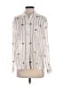 Rails Stripes Ivory Long Sleeve Blouse Size S - photo 1