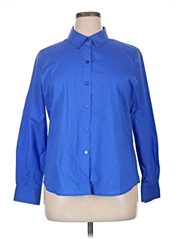 Foxcroft Long Sleeve Button-Down Shirt (view 1)
