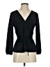J.Crew 100% Polyester Black Long Sleeve Blouse Size 2 - photo 1