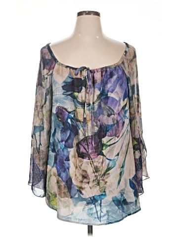 Roz & Ali 3/4 Sleeve Blouse (view 1)