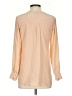 Vince. 100% Silk Color Block Tan Long Sleeve Silk Top Size 2 - photo 2