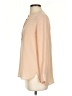 Vince. 100% Silk Color Block Tan Long Sleeve Silk Top Size 2 - photo 5