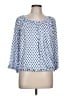 MICHAEL Michael Kors 100% Viscose Blue 3/4 Sleeve Blouse Size L (petite) - photo 1