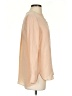 Vince. 100% Silk Color Block Tan Long Sleeve Silk Top Size 2 - photo 4