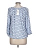 MICHAEL Michael Kors 100% Viscose Blue 3/4 Sleeve Blouse Size L (petite) - photo 2