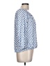 MICHAEL Michael Kors 100% Viscose Blue 3/4 Sleeve Blouse Size L (petite) - photo 4