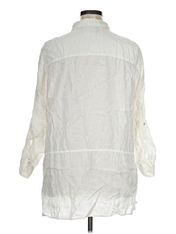 Tahari 3/4 Sleeve Button-Down Shirt (view 2)