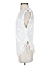 Blanc Noir White Sleeveless Blouse Size S - photo 5
