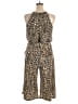 London Times Animal Print Brown Jumpsuit Size 16 - photo 2