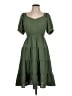 Monteau 100% Polyester Solid Green Casual Dress Size L - photo 1