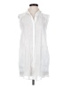 Zara 100% Ramie White Sleeveless Button-Down Shirt Size XS - photo 1